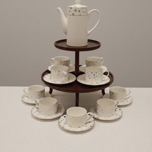 Sakura Fine Galaxy Porcelaine Tea / Coffee Sets For 8